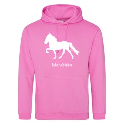 Hoodie Hästraser - Candyfloss Pink