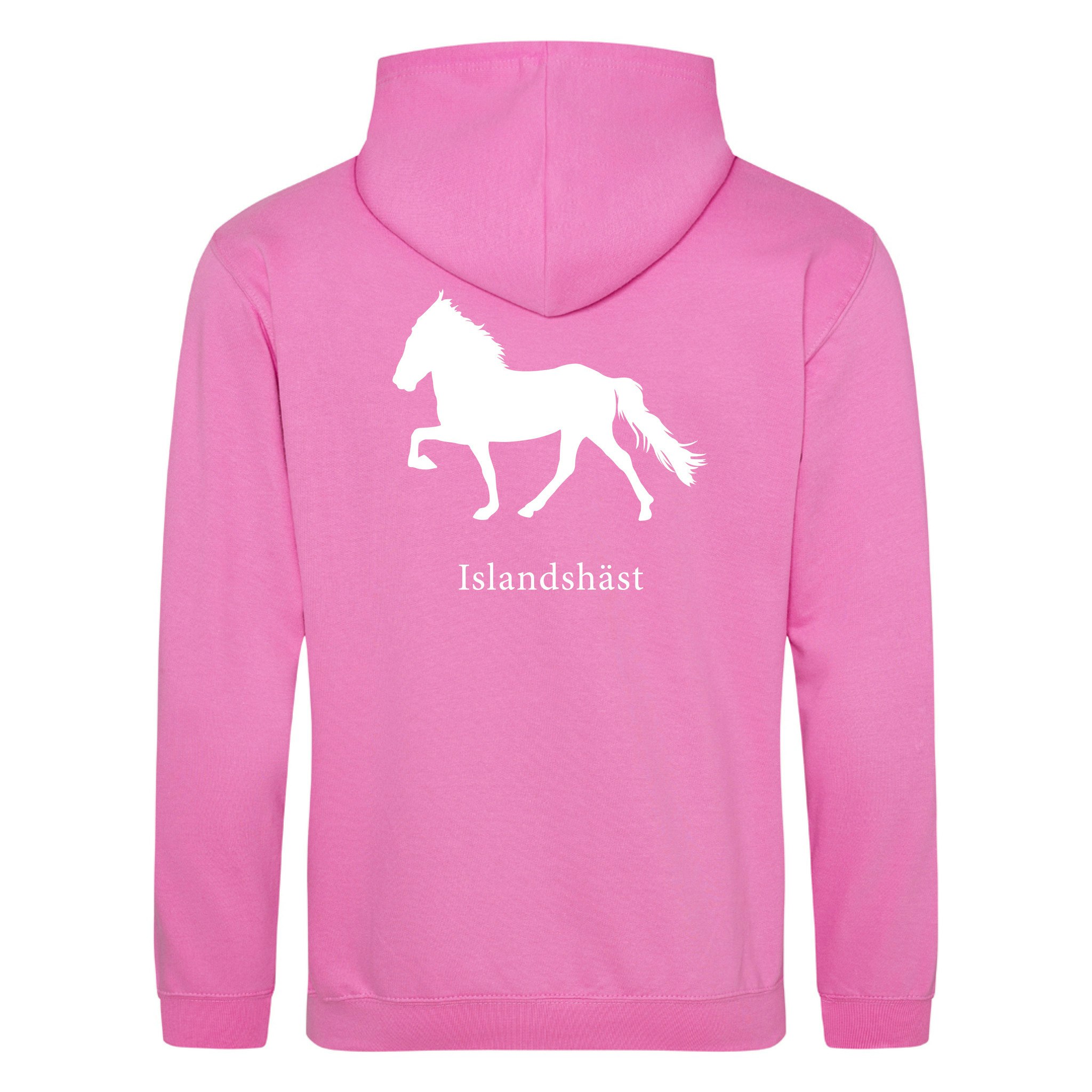 Hoodie Hästraser - Candyfloss Pink