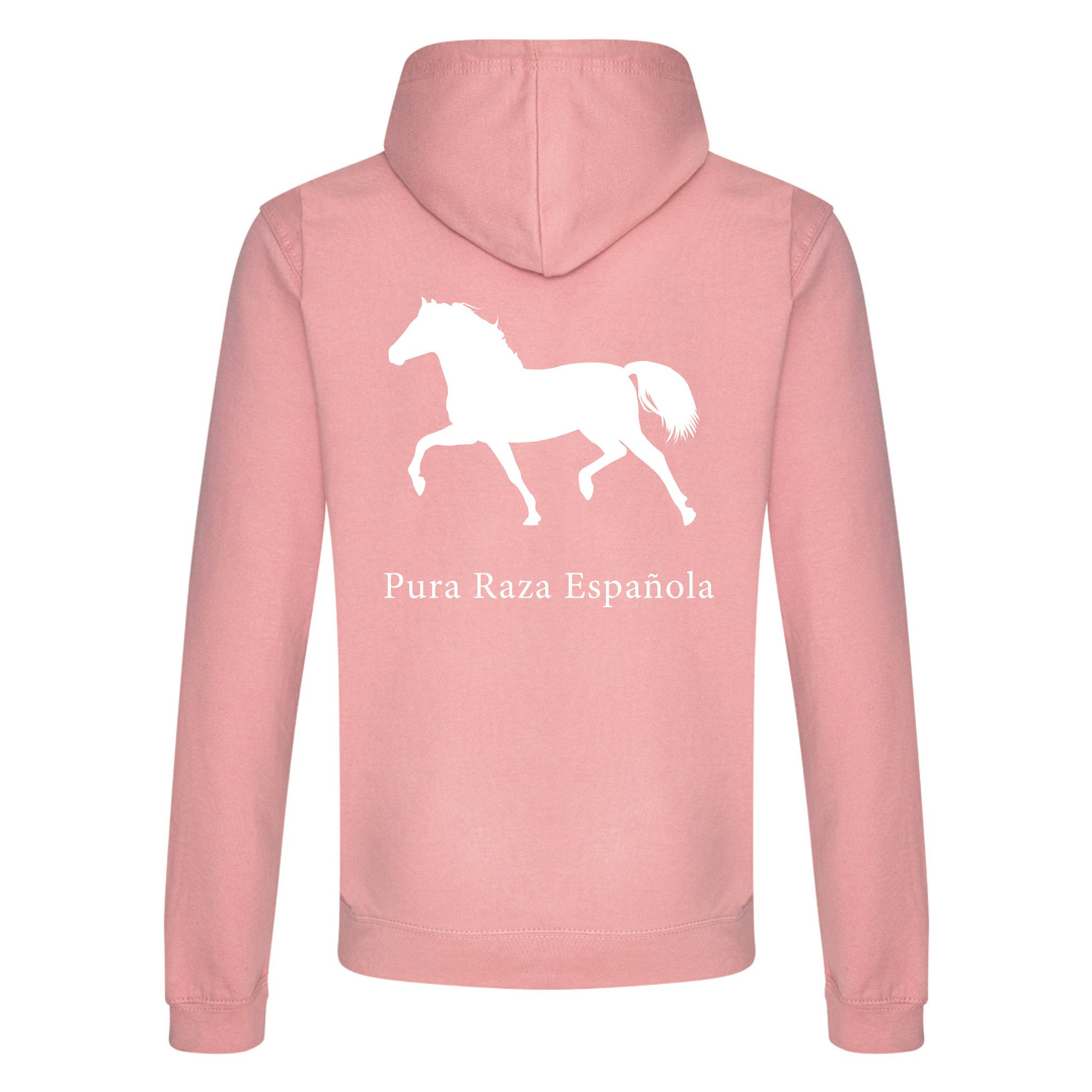 Hoodie Hästraser - Dusty Pink