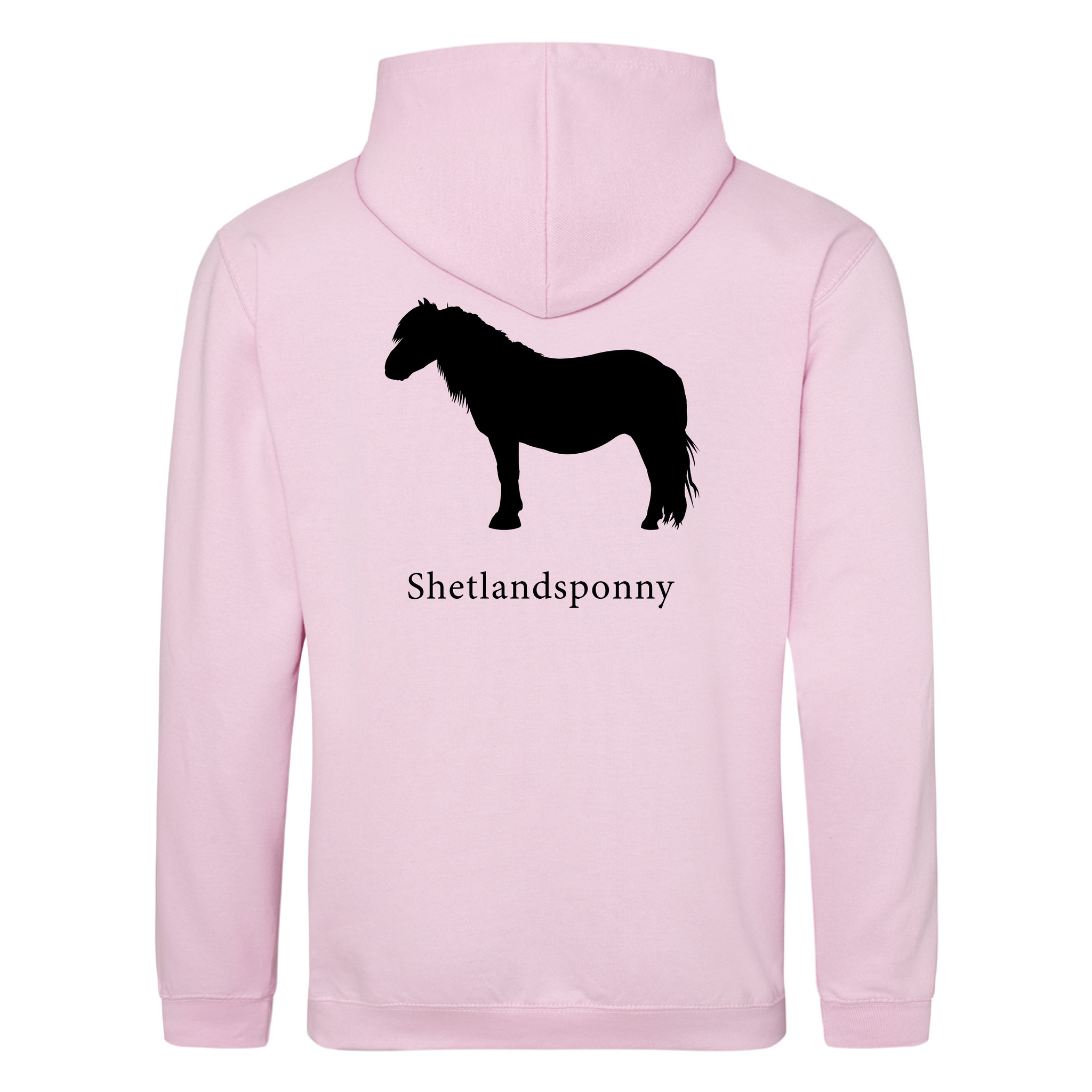 Hoodie Hästraser - Baby Pink