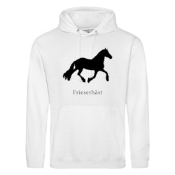 Hoodie Hästraser - Arctic White