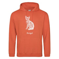 Hoodie Kattraser - Burnt Orange