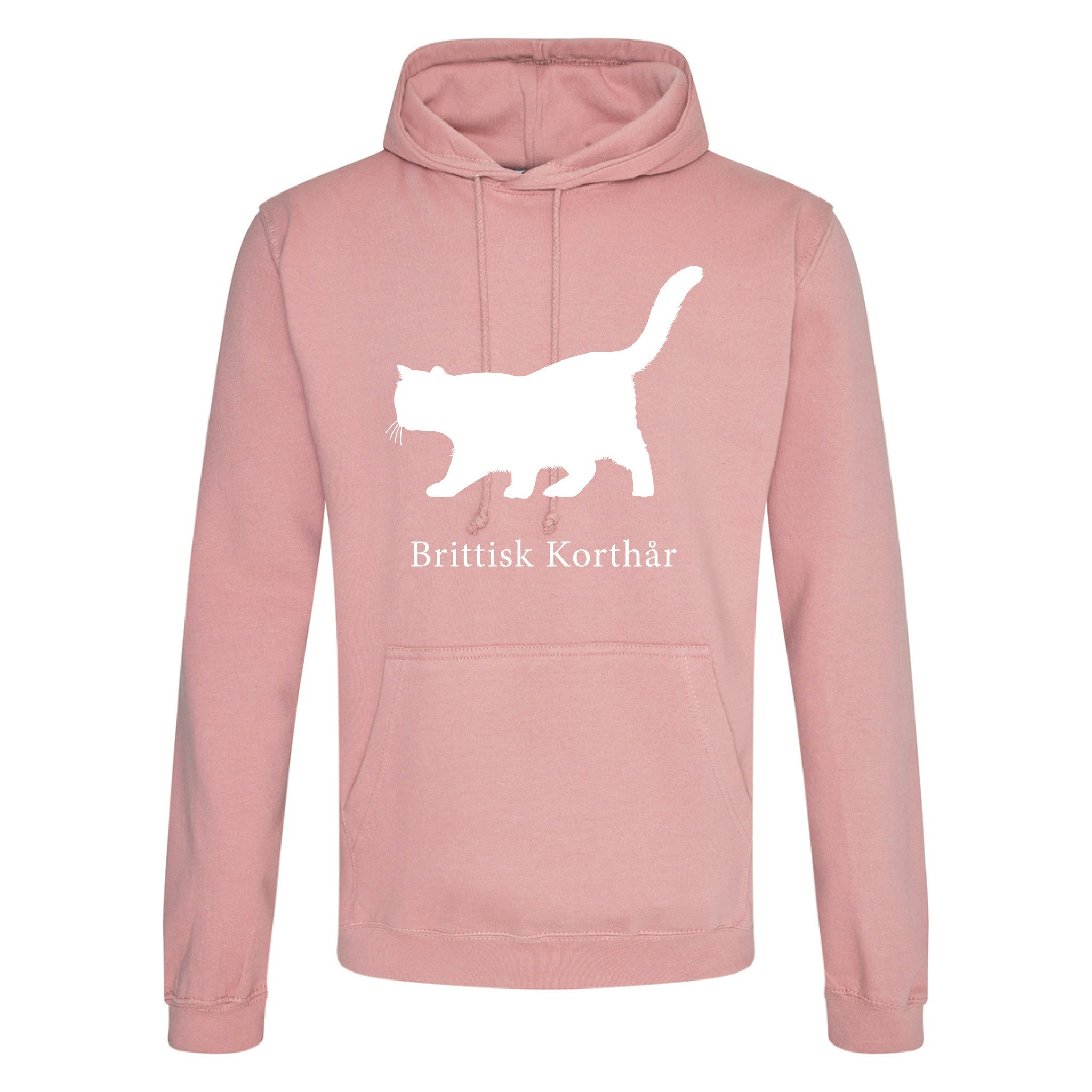 Hoodie Kattraser - Dusty Pink