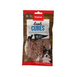 Dogman Hundgodis Meaty Lamb Cubes 80g