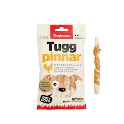 Dogman Tuggpinnar med kyckling 6p Vit S 12cm