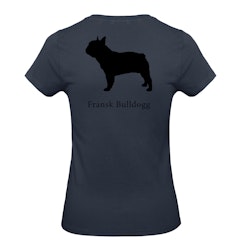 T-shirt Dam, Hundraser - Navy