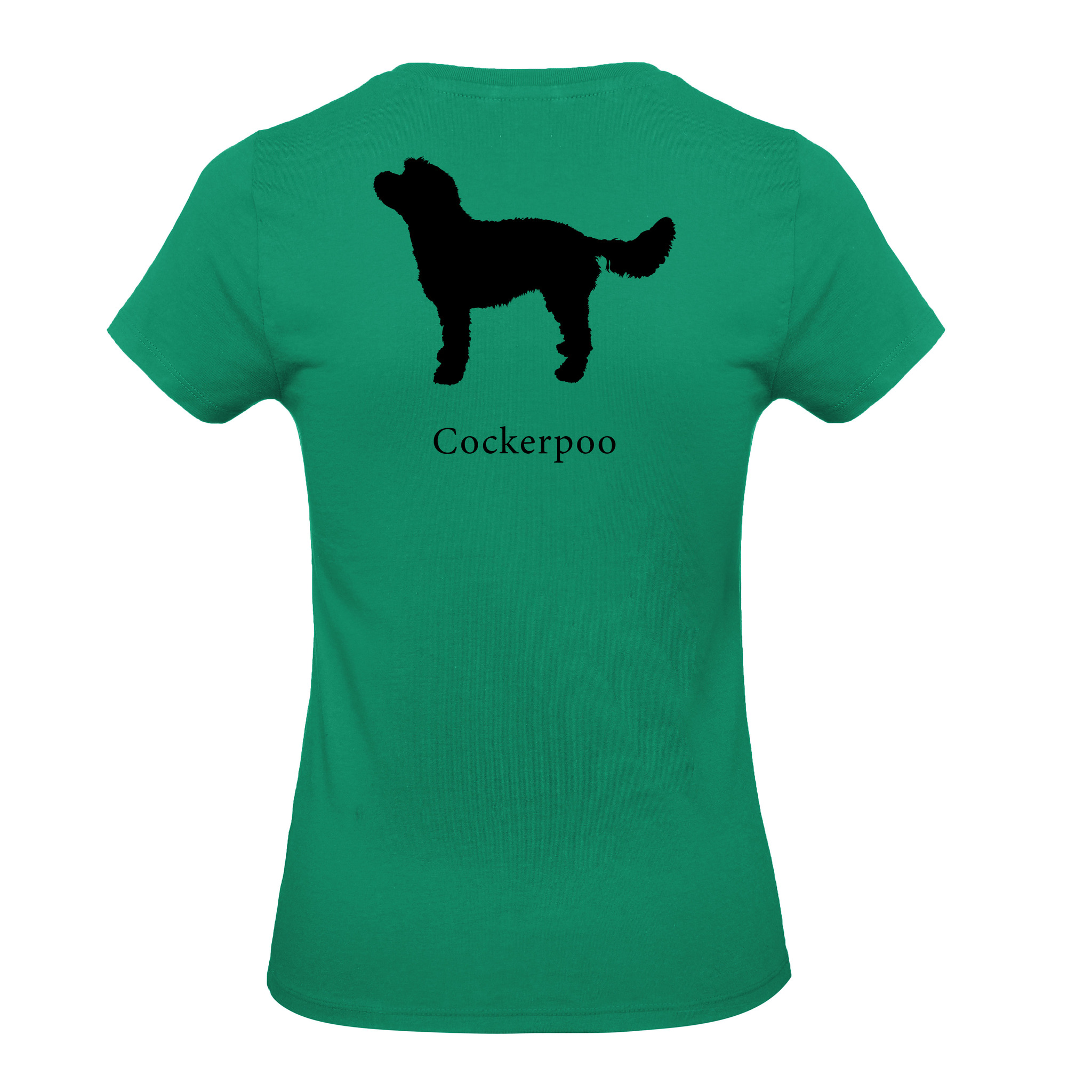 T-shirt Dam, Hundraser - Kelly Green