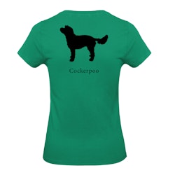 T-shirt Dam, Hundraser - Kelly Green