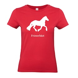T-shirt Dam, Hästraser - Red