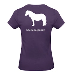 T-shirt Dam, Hästraser - Urban Purple