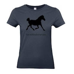 T-shirt Dam, Hästraser - Navy