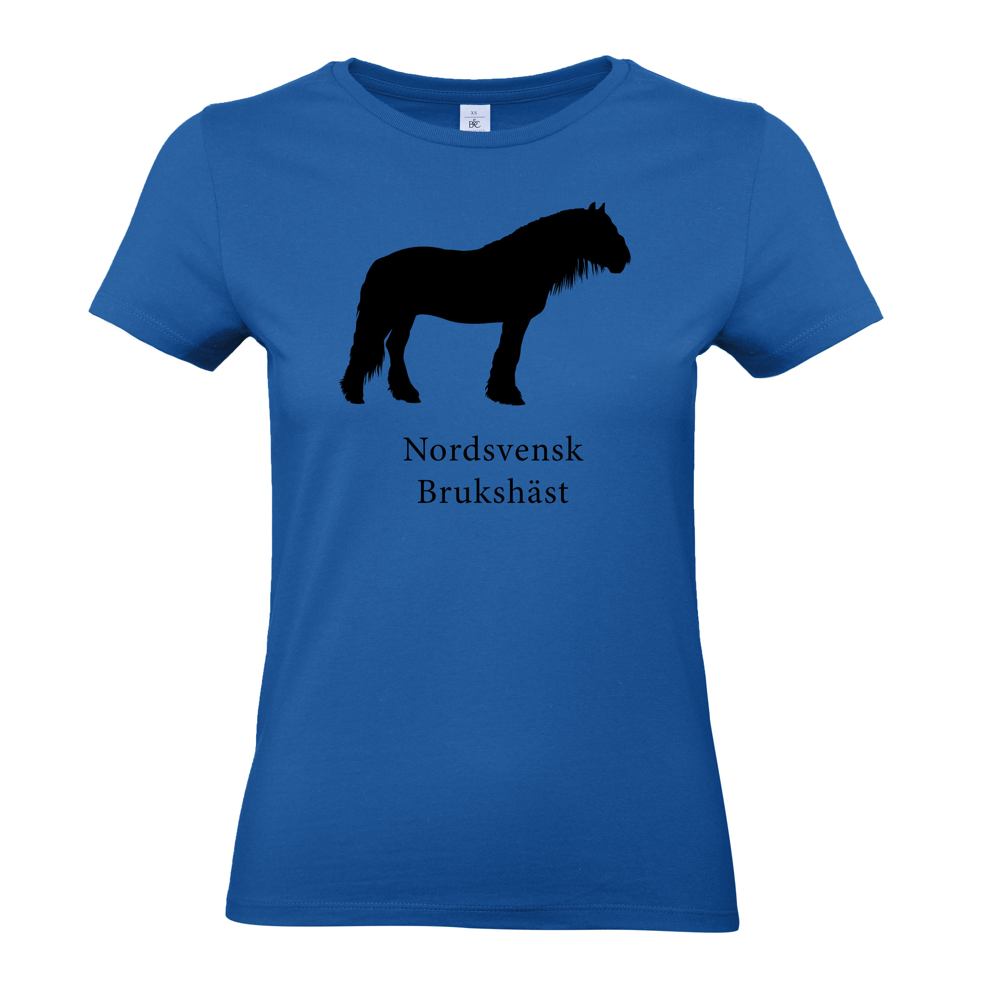 T-shirt Dam, Hästraser - Royal Blue