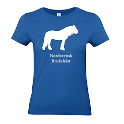 T-shirt Dam, Hästraser - Royal Blue