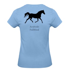T-shirt Figursydd, Hästraser - Sky Blue