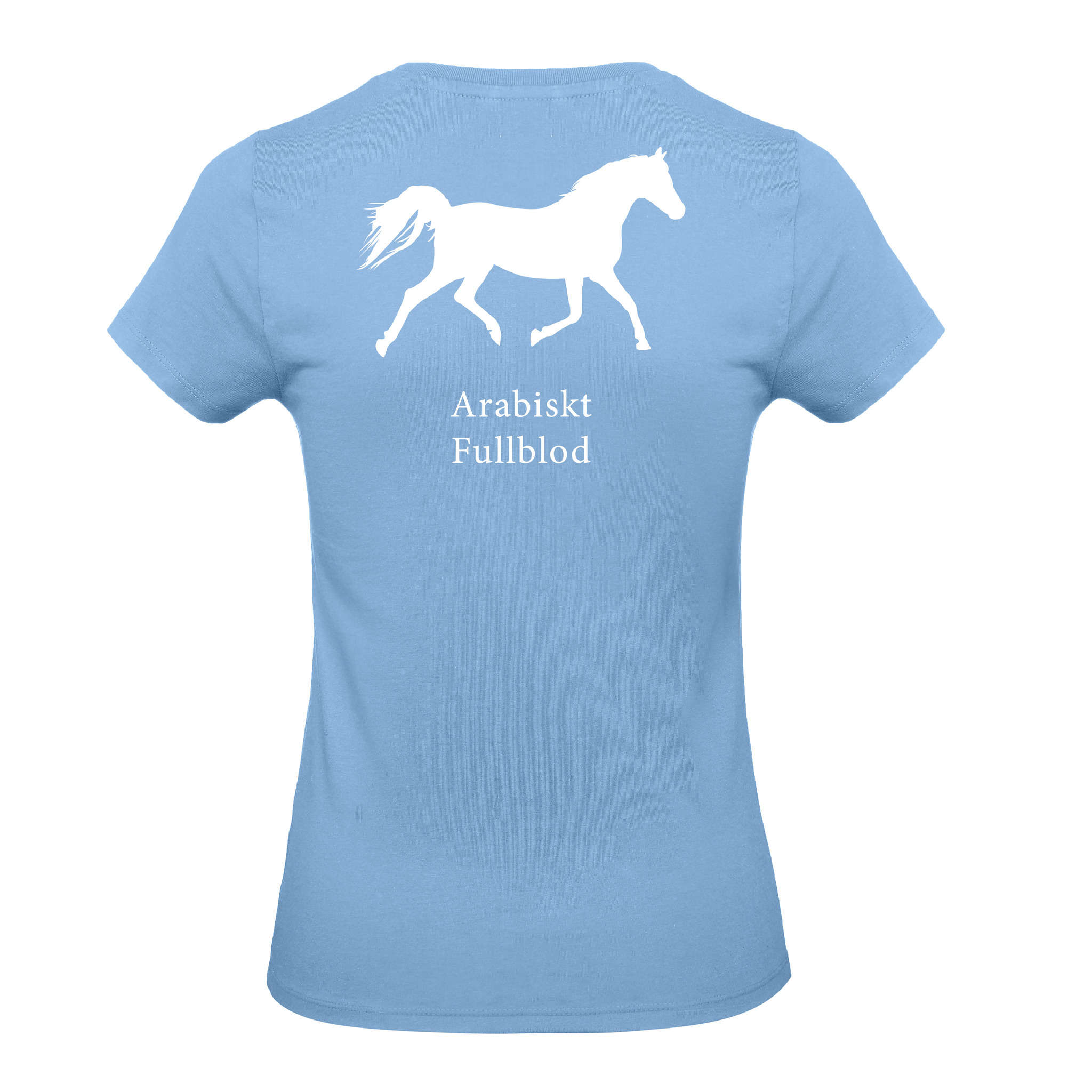 T-shirt Dam, Hästraser - Sky Blue