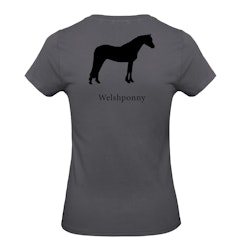 T-shirt Dam, Hästraser - Dark Grey