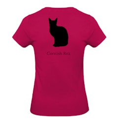 T-shirt Dam, Kattraser - Sorbet Pink