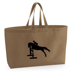 Tygkasse Hästsport - Banhoppning - Oversized bag
