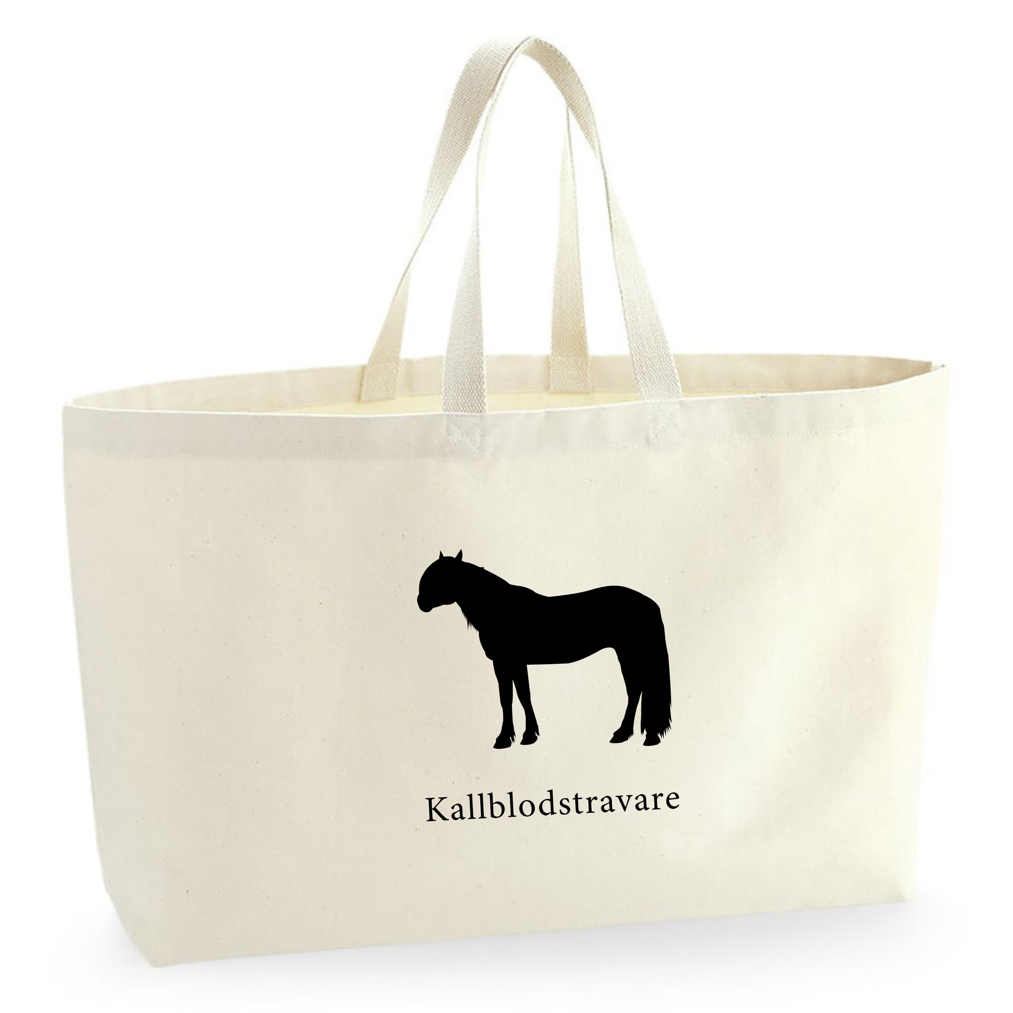 Tygkasse Kallblodstravare - Oversized bag