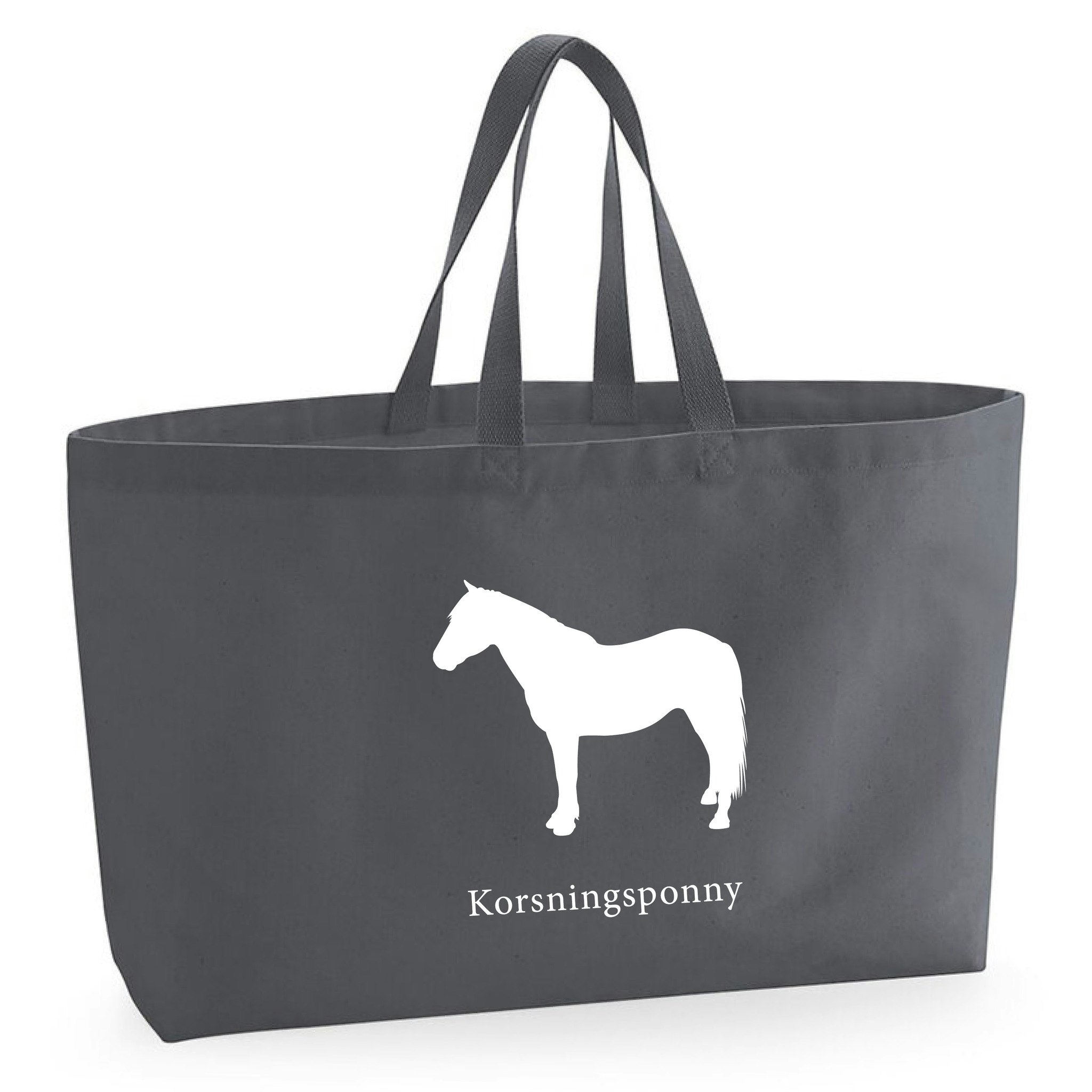 Tygkasse Korsningsponny - Oversized bag