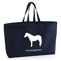 Tygkasse Korsningsponny - Oversized bag