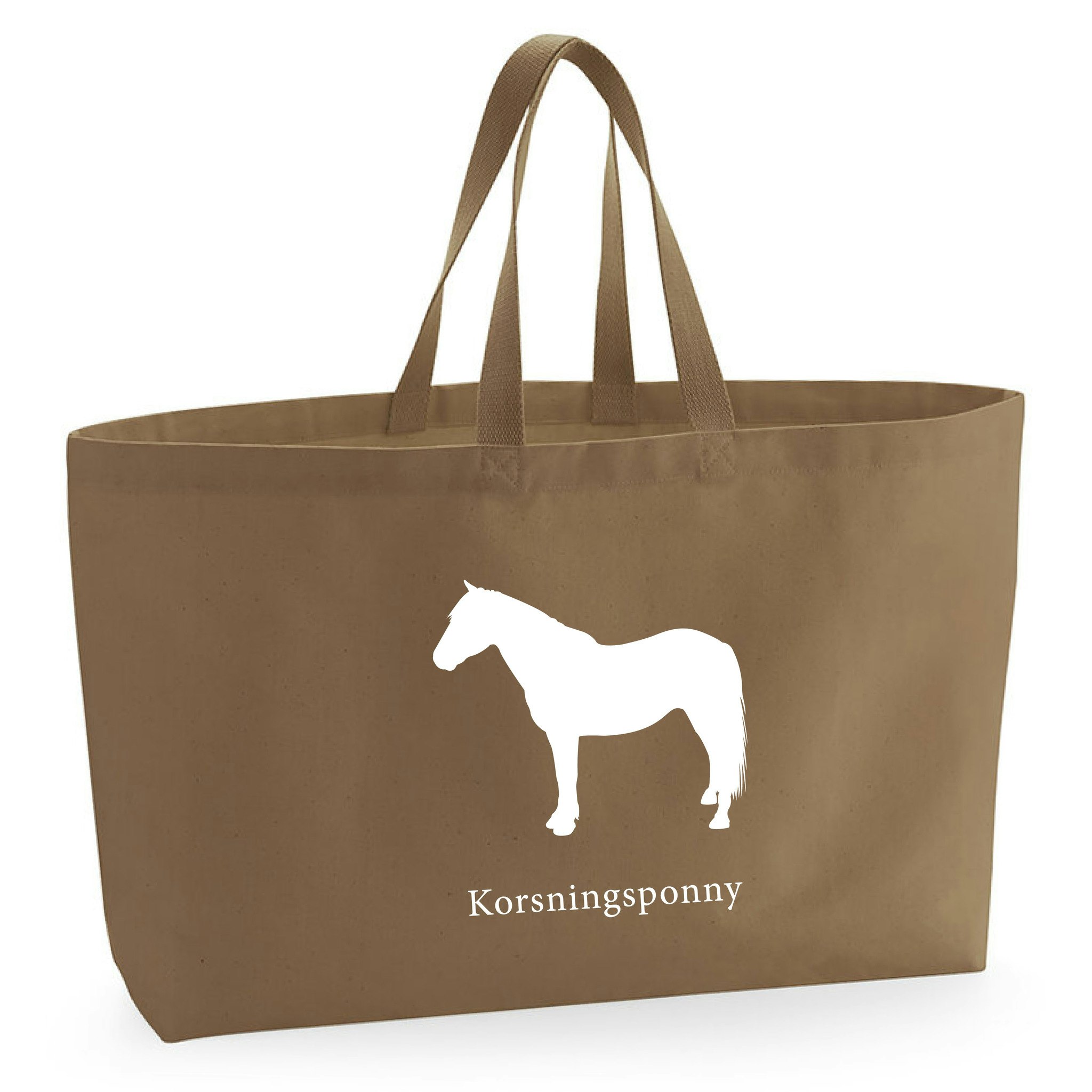 Tygkasse Korsningsponny - Oversized bag