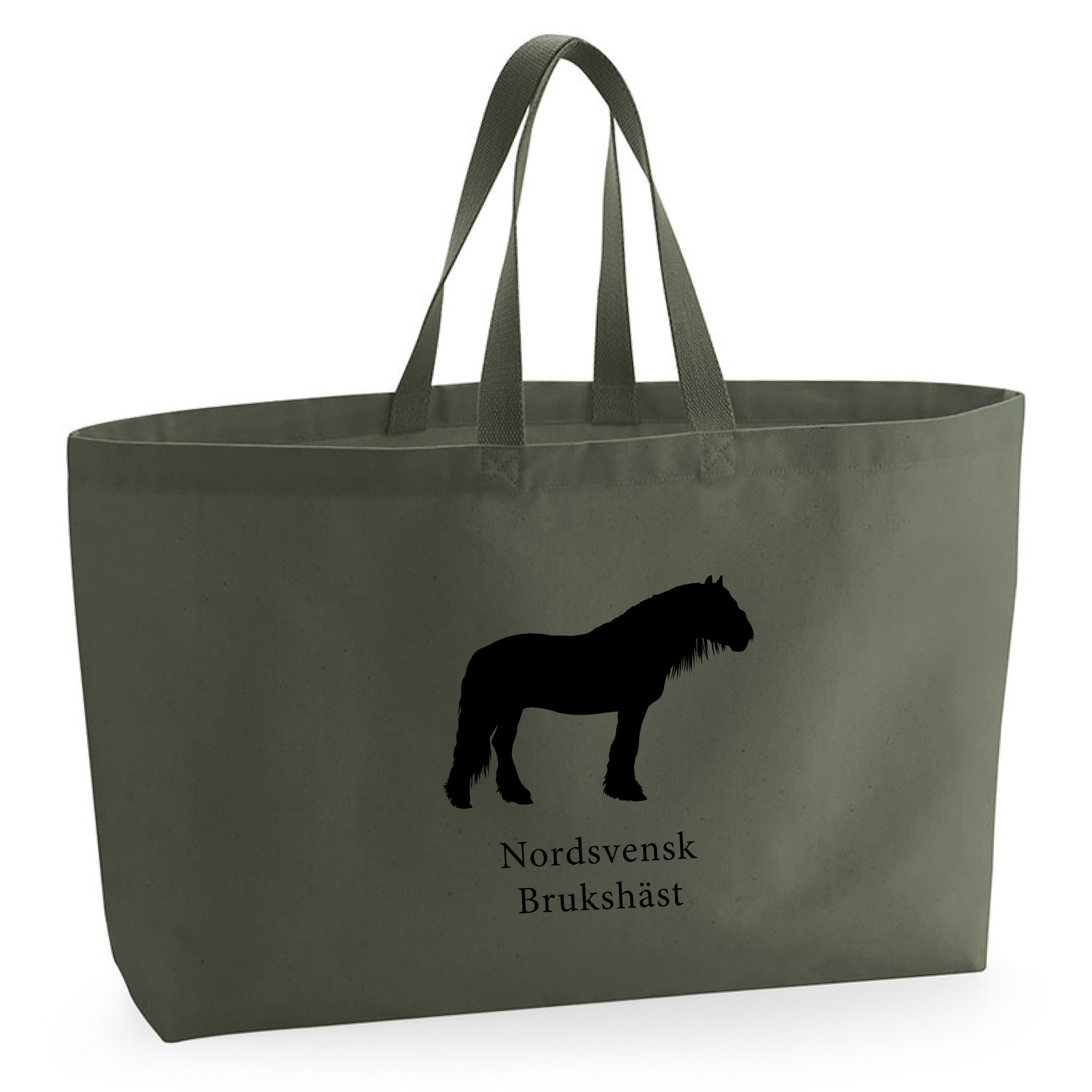 Tygkasse Nordsvenskt Brukshäst - Oversized bag