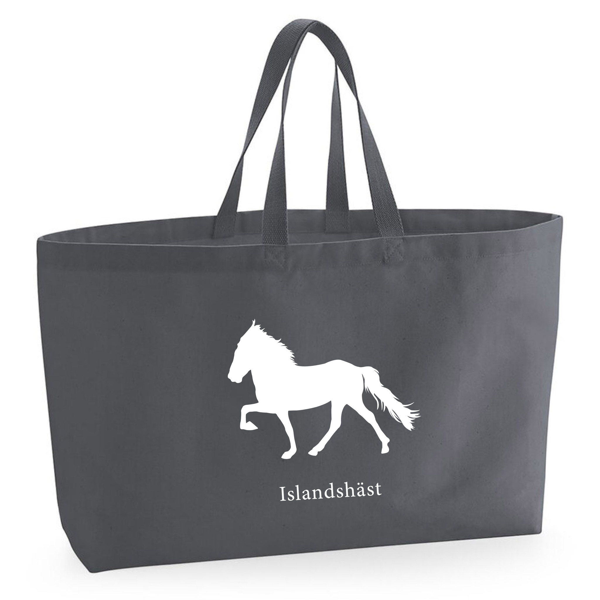Tygkasse Islandshäst Töltande - Oversized bag