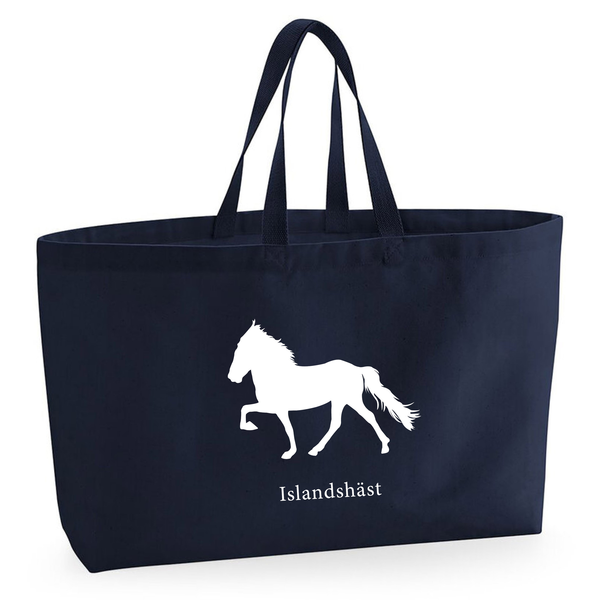 Tygkasse Islandshäst Töltande - Oversized bag
