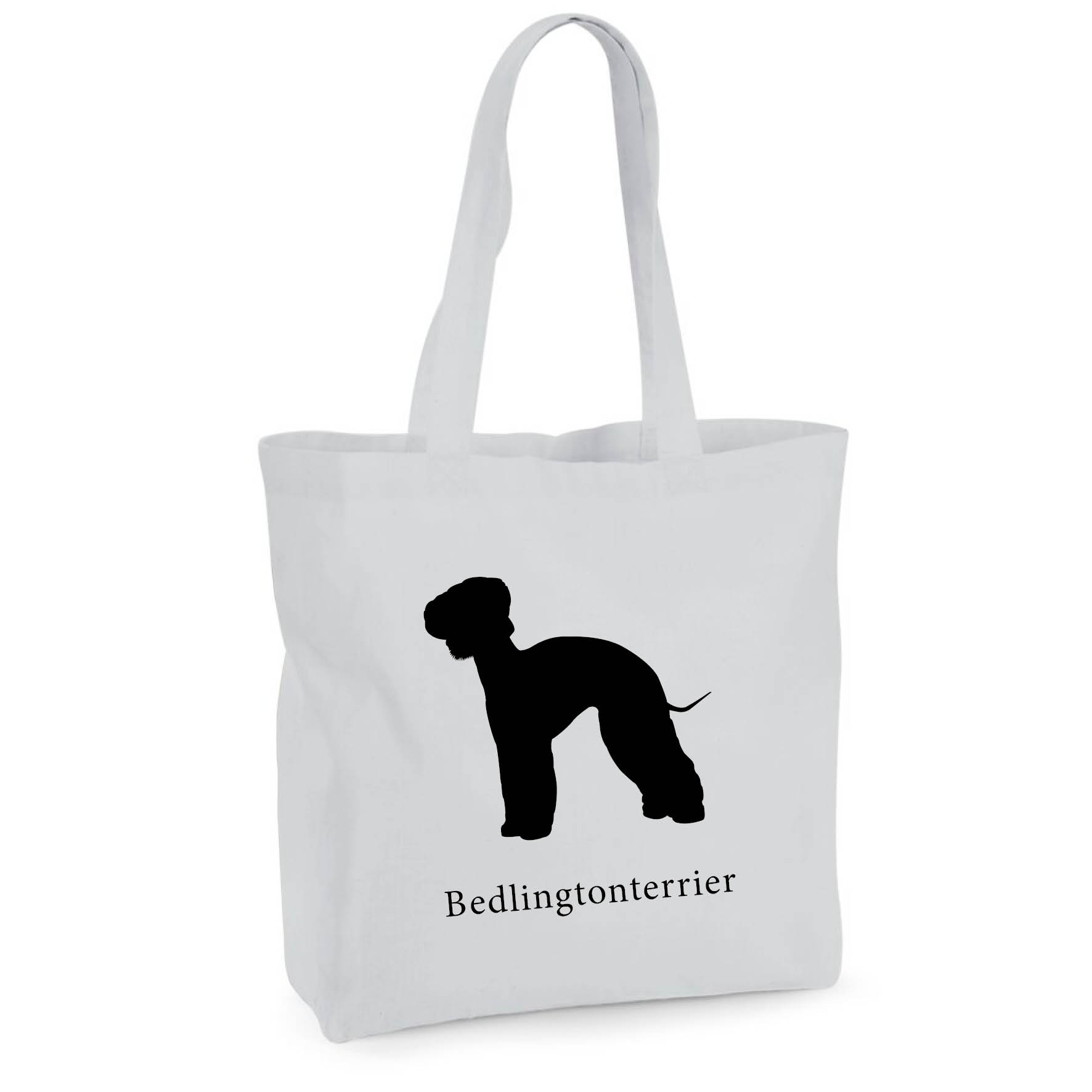 Tygkasse Bedlingtonterrier - Maxi bag