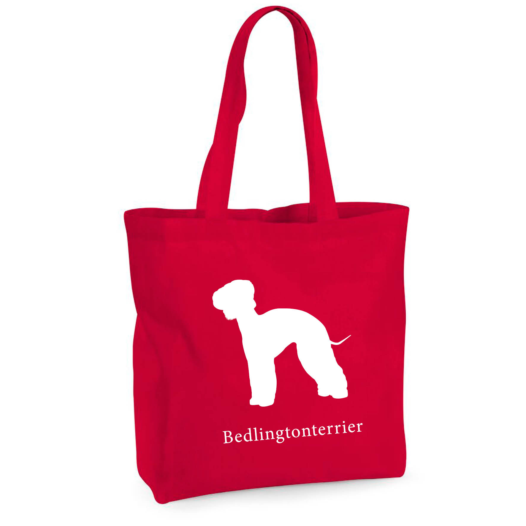 Tygkasse Bedlingtonterrier - Maxi bag