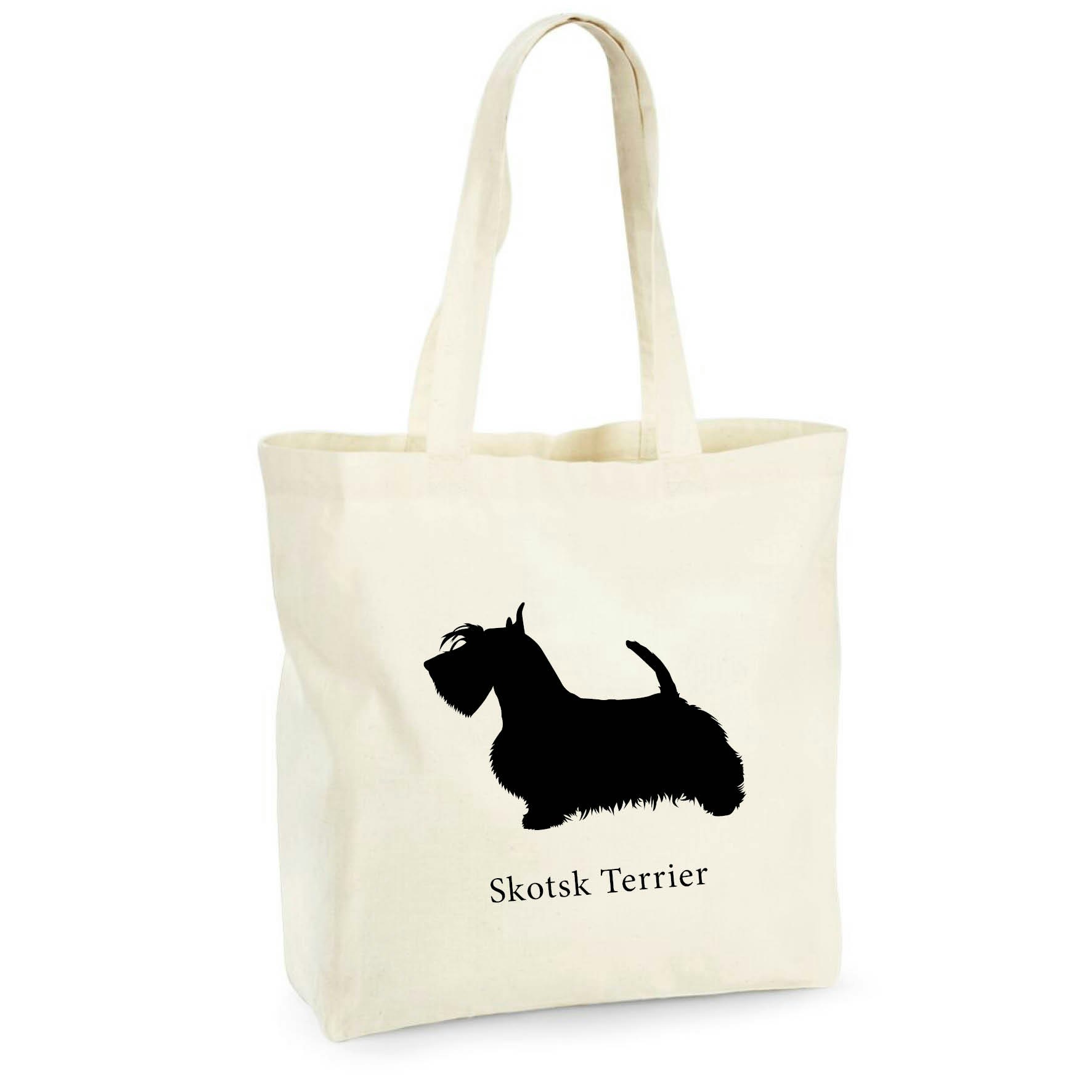 Tygkasse Skotsk Terrier - Maxi bag