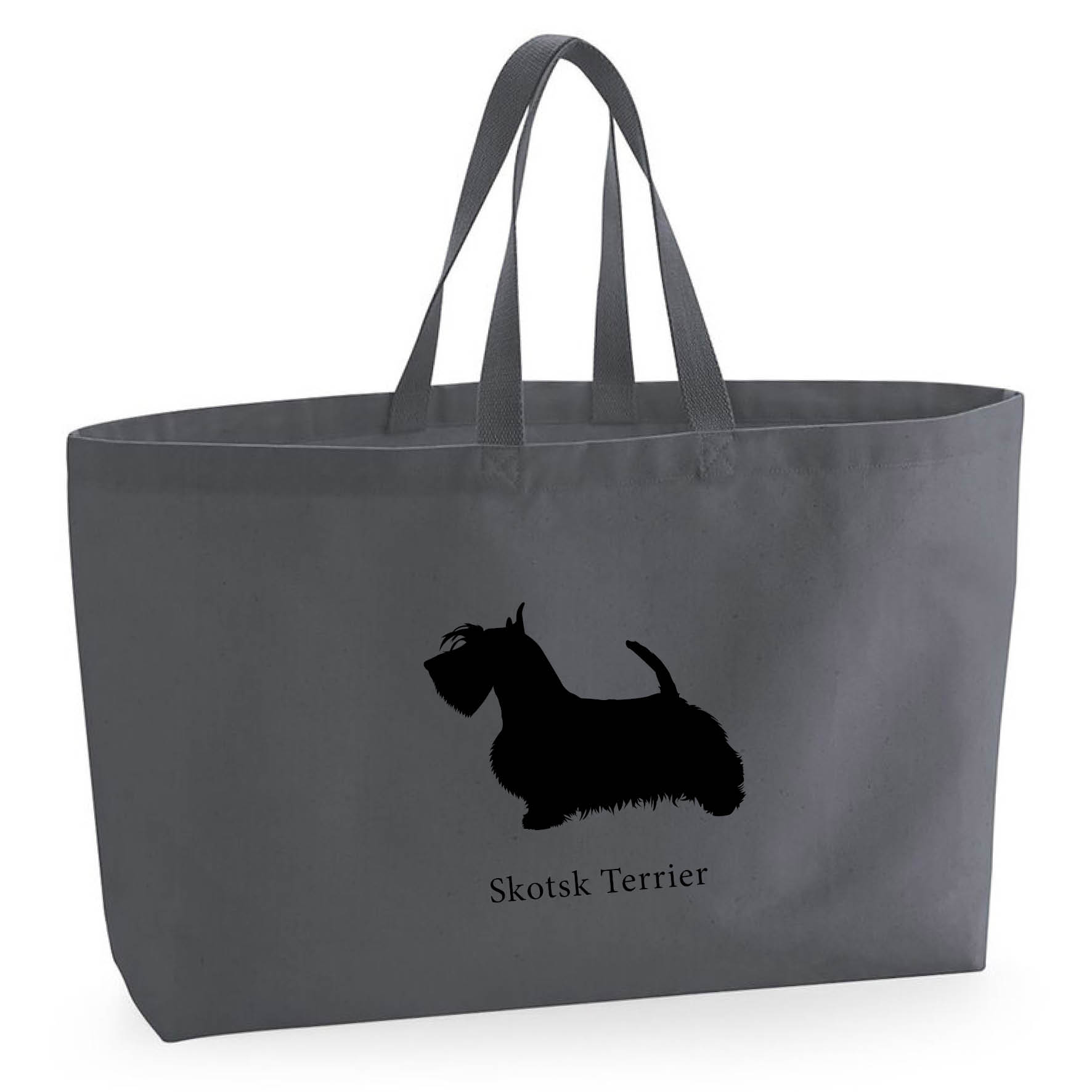 Tygkasse Skotsk Terrier - Oversized bag