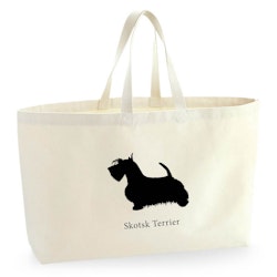 Tygkasse Skotsk Terrier - Oversized bag