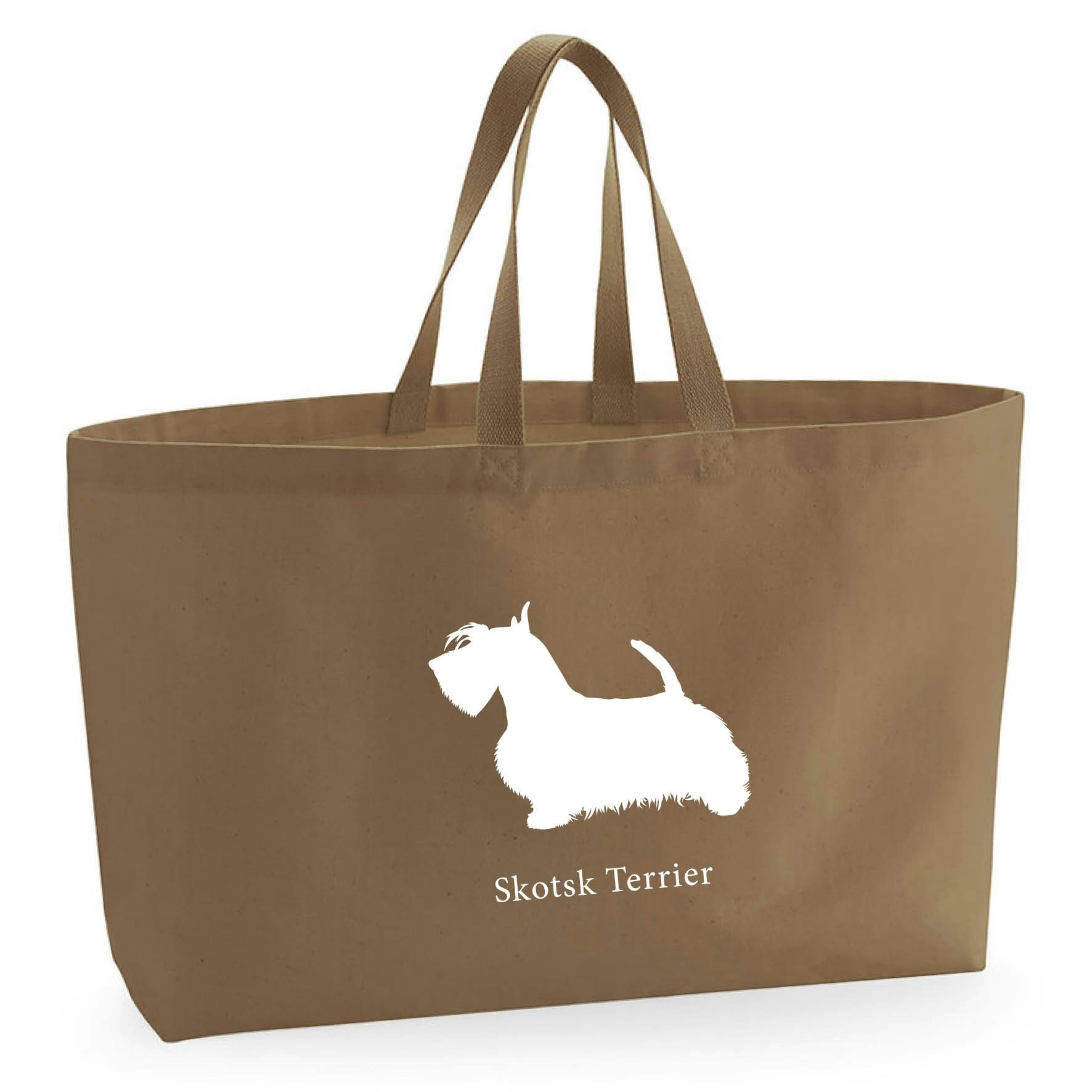 Tygkasse Skotsk Terrier - Oversized bag