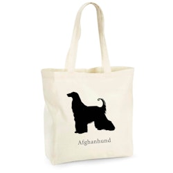 Tygkasse Afghanhund - Maxi bag
