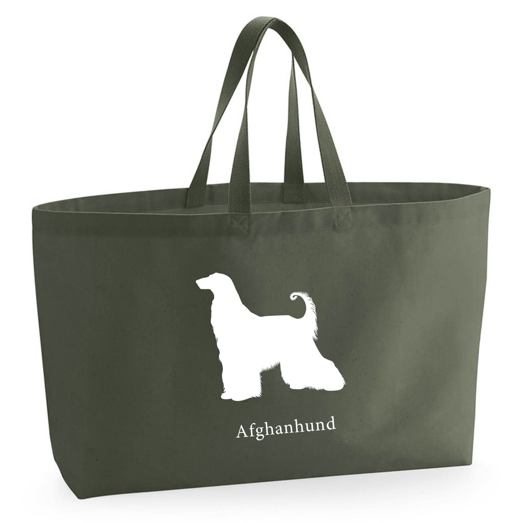 Tygkasse Afghanhund - Oversized bag