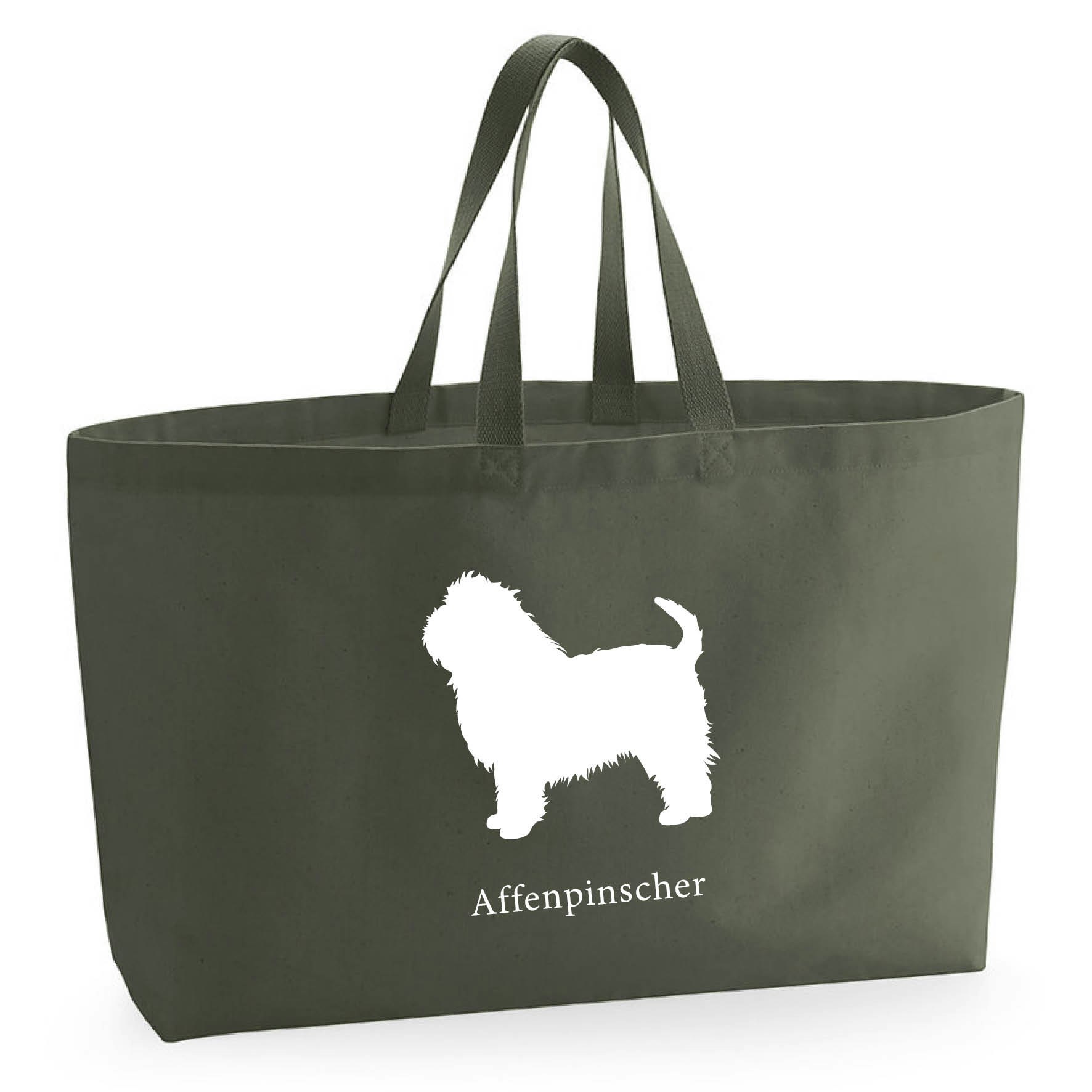 Tygkasse Affenpinscher - Oversized bag