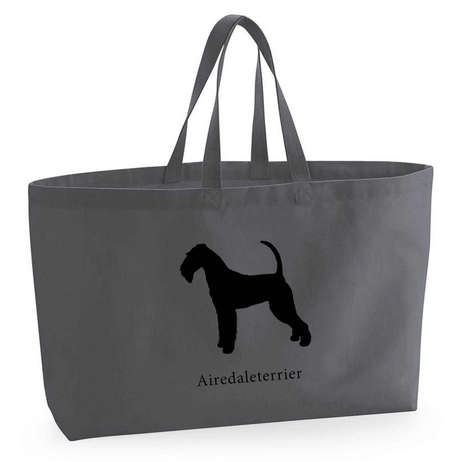 Tygkasse Airedaleterrier - Oversized bag