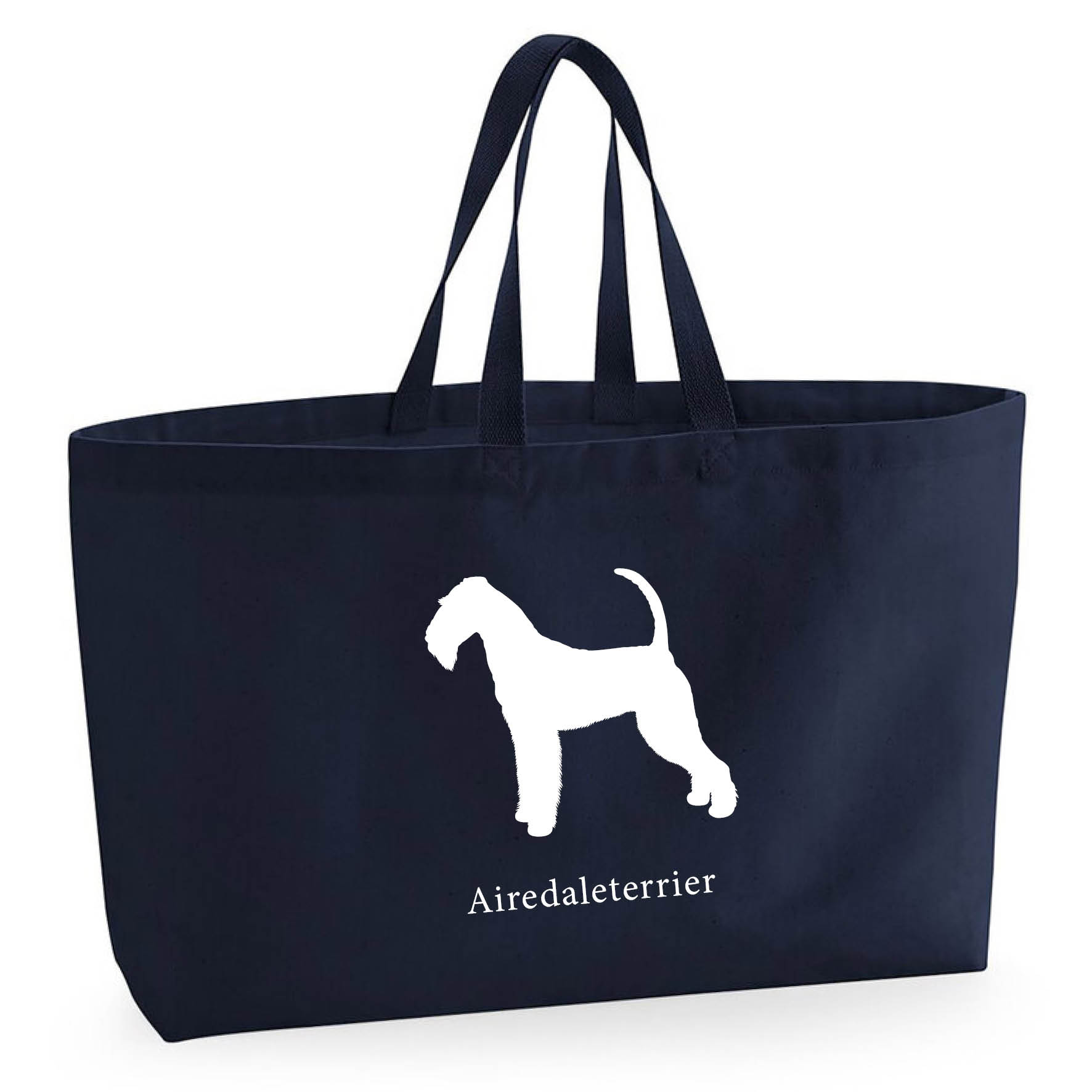 Tygkasse Airedaleterrier - Oversized bag