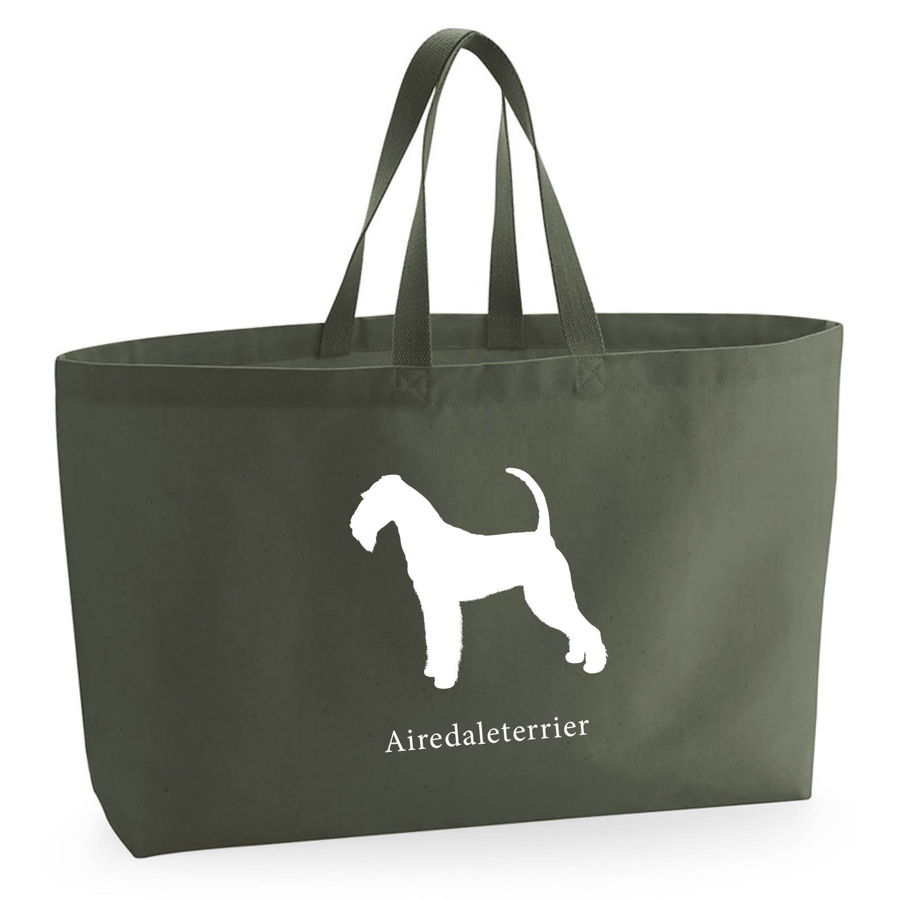 Tygkasse Airedaleterrier - Oversized bag