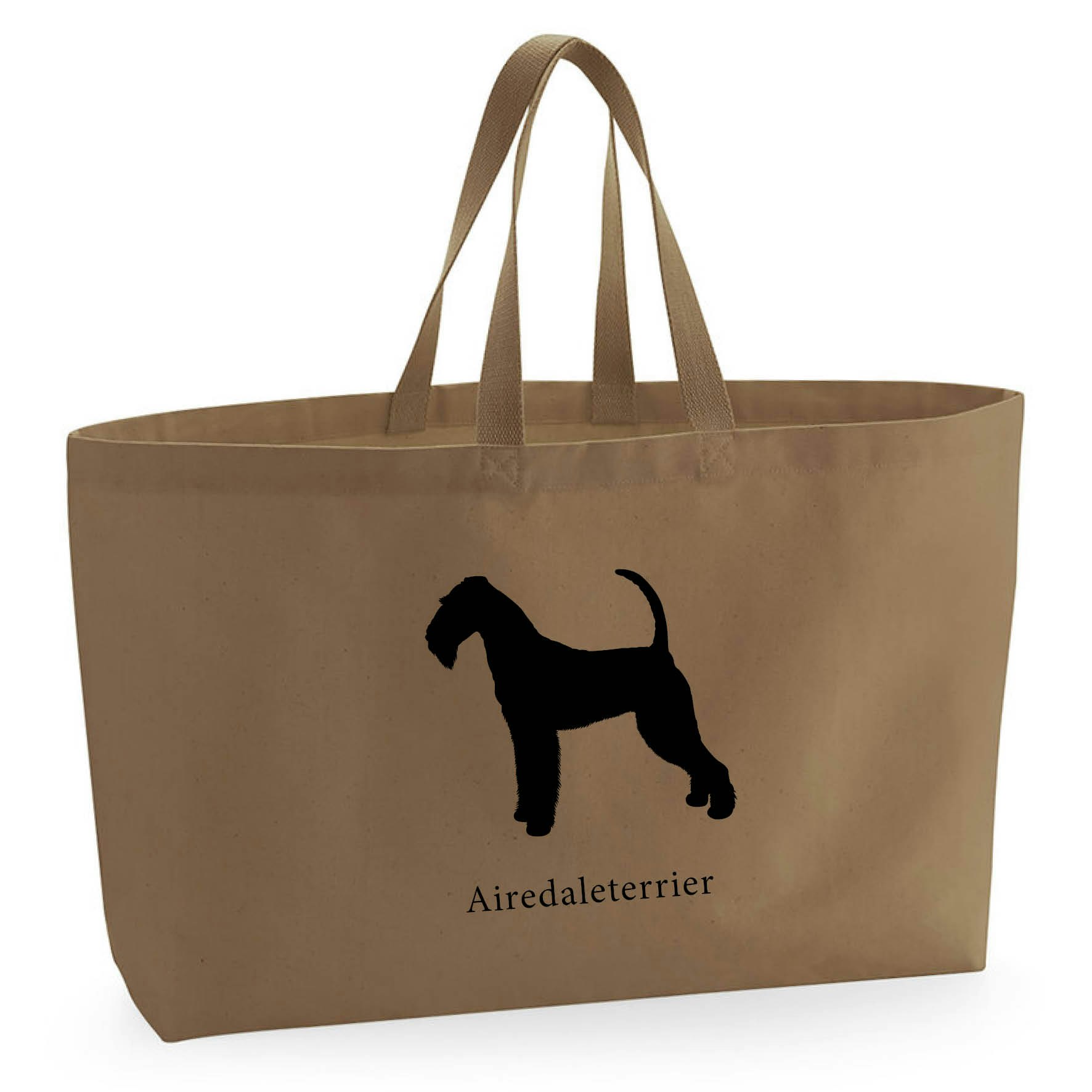 Tygkasse Airedaleterrier - Oversized bag