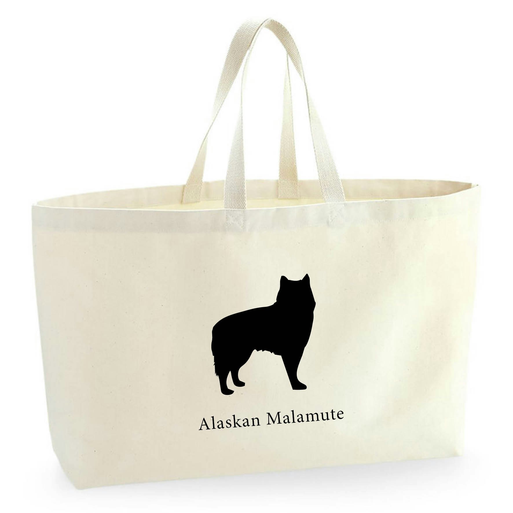 Tygkasse Alaskan Malamute - Oversized bag