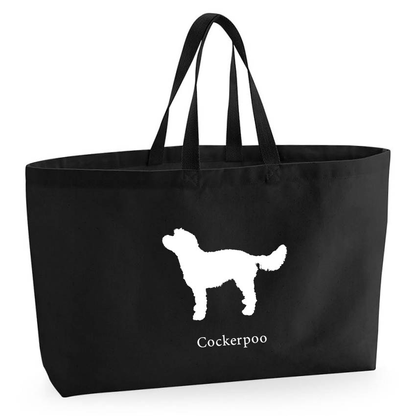 Tygkasse Cockerpoo - Oversized bag