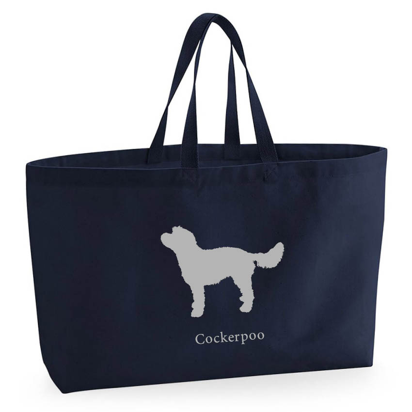 Tygkasse Cockerpoo - Oversized bag