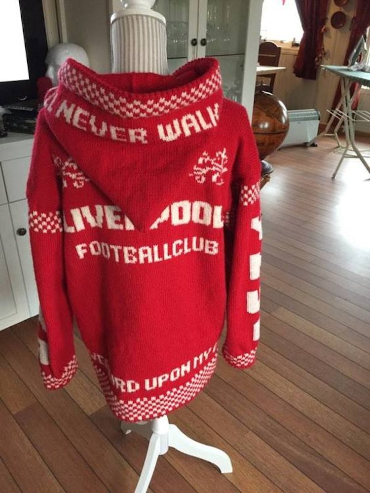Mønster på jakken : A liverbird upon my chest