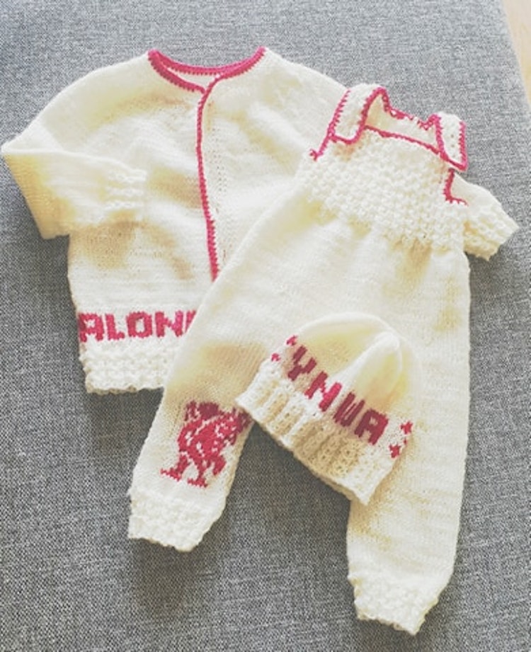 Mønster på Baby hentesettet : A liverbird baby