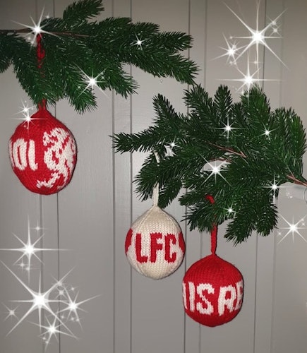 Mønster på 10 stykk julekuler