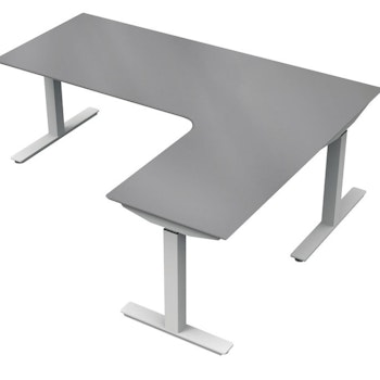 Montering av 3-pelare elektriskt skrivbord + bordsskiva