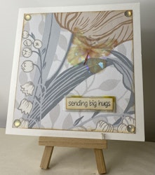 Sending big hugs - Beige butterfly